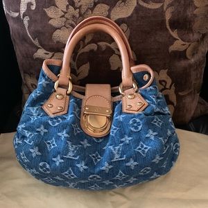 Louis Vuitton Denim Monogram Pleaty Bag ✨ RARE ✨